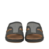 Antonio Men's  Hand Made and Python-Print Leather Arabic Sandals