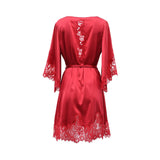 Agent Provocateur Women's EMMALINE Short Gown Red Robe