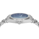 Emporio Armani Gents Blue Dial Silver Tone Analogue Watch