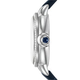 Emporio Armani Ladies Three-Hand Moonphase Blue Leather Watch