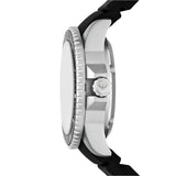 Emporio Armani Sea Explorer Automatic Gents Black Dia Silicone Strap Watch