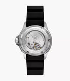 Emporio Armani Sea Explorer Automatic Gents Black Dia Silicone Strap Watch