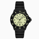 Emporio Armani Sea Explorer Automatic Watch with black silicone strap