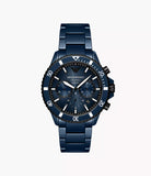 Emporio Armani Chronograph World Explorer Gents Blue Ceramic Watch
