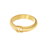 Aigner Eleonora Ladies Gold Plated Ring Size 54