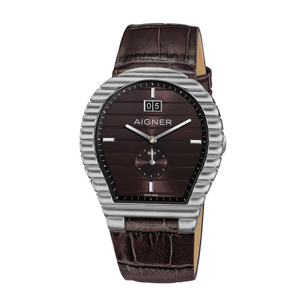 Trocello Aigner Trocello Men's Brown Dial Brown Leather Strap Watch – Blue Salon