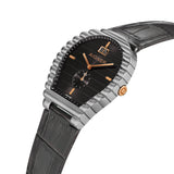 Aigner Torcello Men's Gray Dial Gray Leather Strap watch