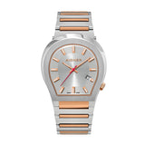 Aigner Milano Men'sSilver Dial Silver Rose Gold Watch