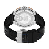 Aigner Taviano Men's Blue Dial Rose Gold Case Black Leather Strap Watch