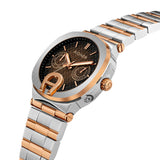 Aigner Taviano Women Brown Dial Silver Rose Gold Watch