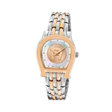 Aigner Vittoria Women's Stainless Steel Rose Gold Plated and White MOP Dial with Metal Bracelet Strap Watch