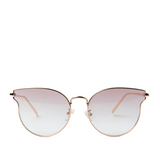 VAYO Aura Rose Gold Cat-Eye Sunglasses for Women – Pink