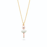 Les Nereides Mini Ballerina Aqua Green Pendant Necklace