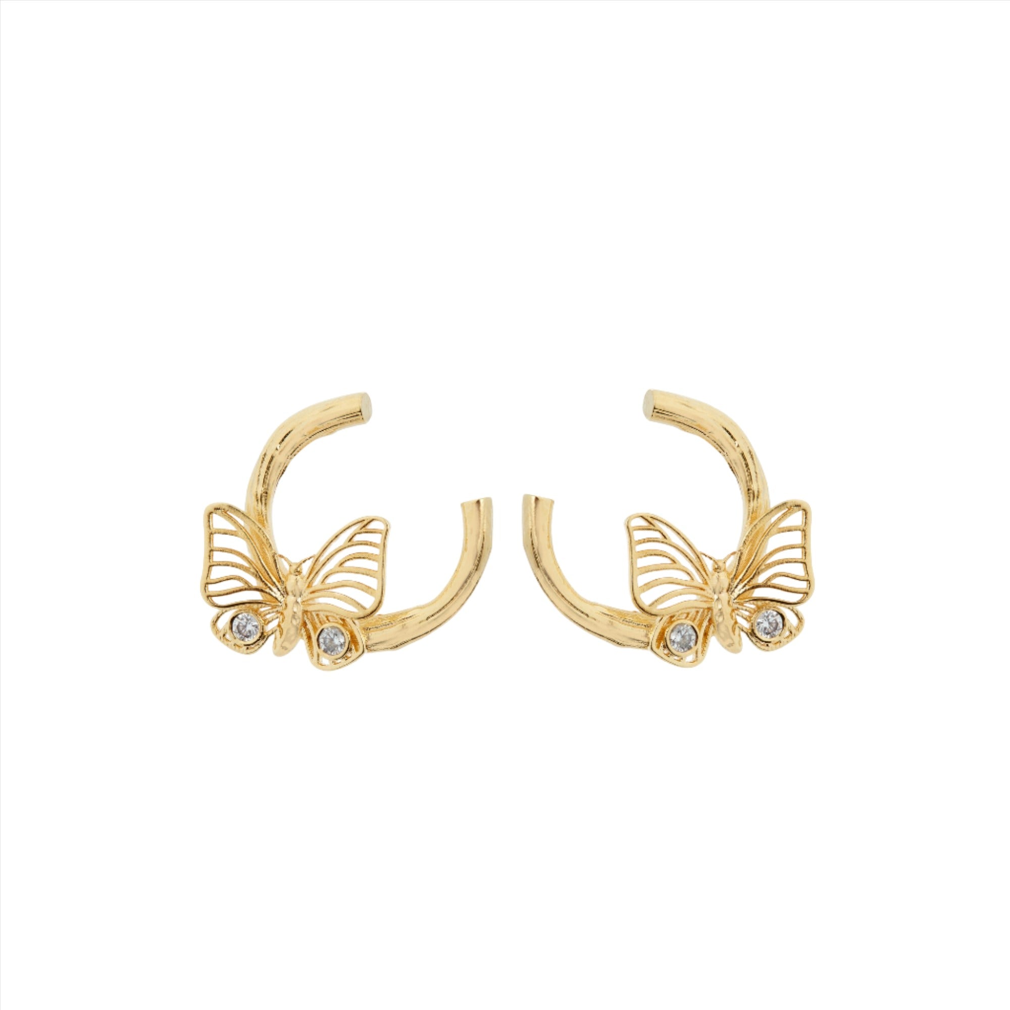 Les Nereides Golden butterfly and crsytal post Earrings | Accessories | Earring | Earrings | Fashion Accessories & Jewellery | Fashion Accessories & Jewrllery | Fashion Jewellery | FYFL | Women | Women Earrings | Womens Les Nereides Golden butterfly and crsytal post Earrings | Accessories | Earring | Earrings | Fashion Accessories & Jewellery | Fashion Accessories & Jewrllery | Fashion Jewellery | FYFL | Women | Women Earrings | Womens