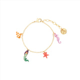 Les Nereides Mermaid and Marine animal Charm Bracelet