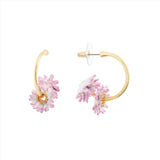 Les Nereides Daisy hoop post Earrings