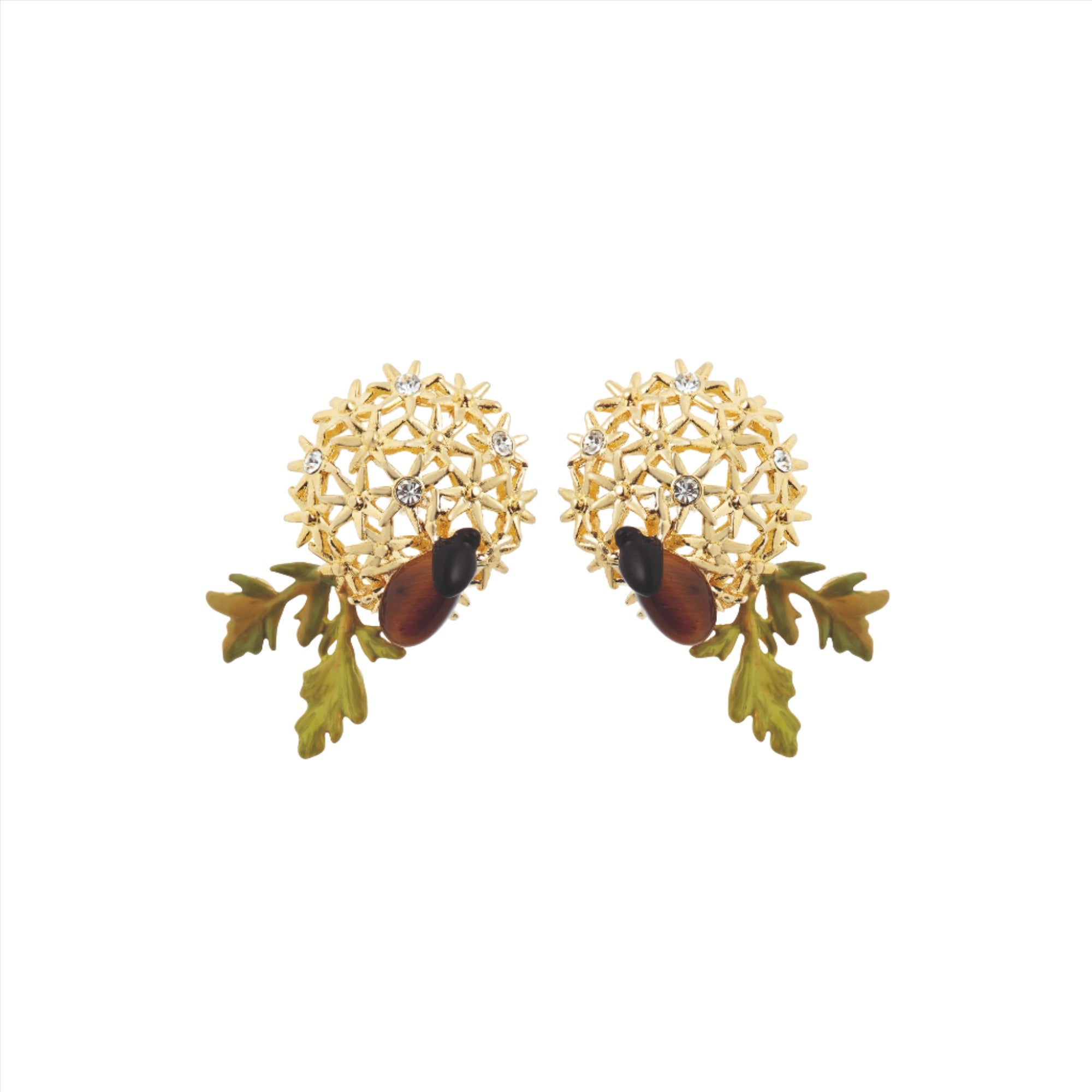 Les Nereides Golden flower bouquet and scarab beetle post Earrings | Earring | Earrings | Fashion Jewellery | FYFL | Women | Women Earrings | Womens Les Nereides Golden flower bouquet and scarab beetle post Earrings | Earring | Earrings | Fashion Jewellery | FYFL | Women | Women Earrings | Womens