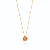 Les Nereides Sunflower Pendant Necklace