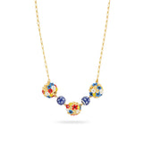 Les Nereides Flower Bouquet and Ceramic Bead Necklace