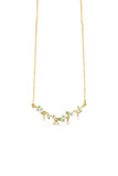 Les Nereides White Hollyhocks And Mother Of Pearl Beads Gold-Plated Statement Necklace