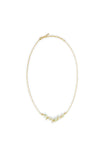 Les Nereides White Hollyhocks And Mother Of Pearl Beads Gold-Plated Statement Necklace