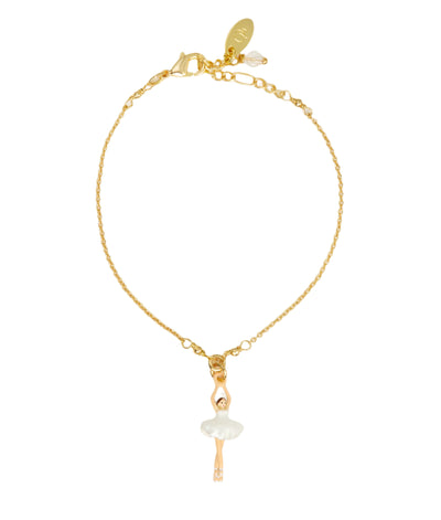 Les Nereides White Tutu Mini Ballerina Fine Bracelet