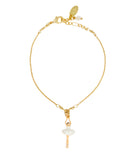 Les Nereides White Tutu Mini Ballerina Fine Bracelet
