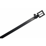 Belt with Charm and Rhinestone Buckle