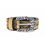 Replay Women's Belt in laminated leather with flowers