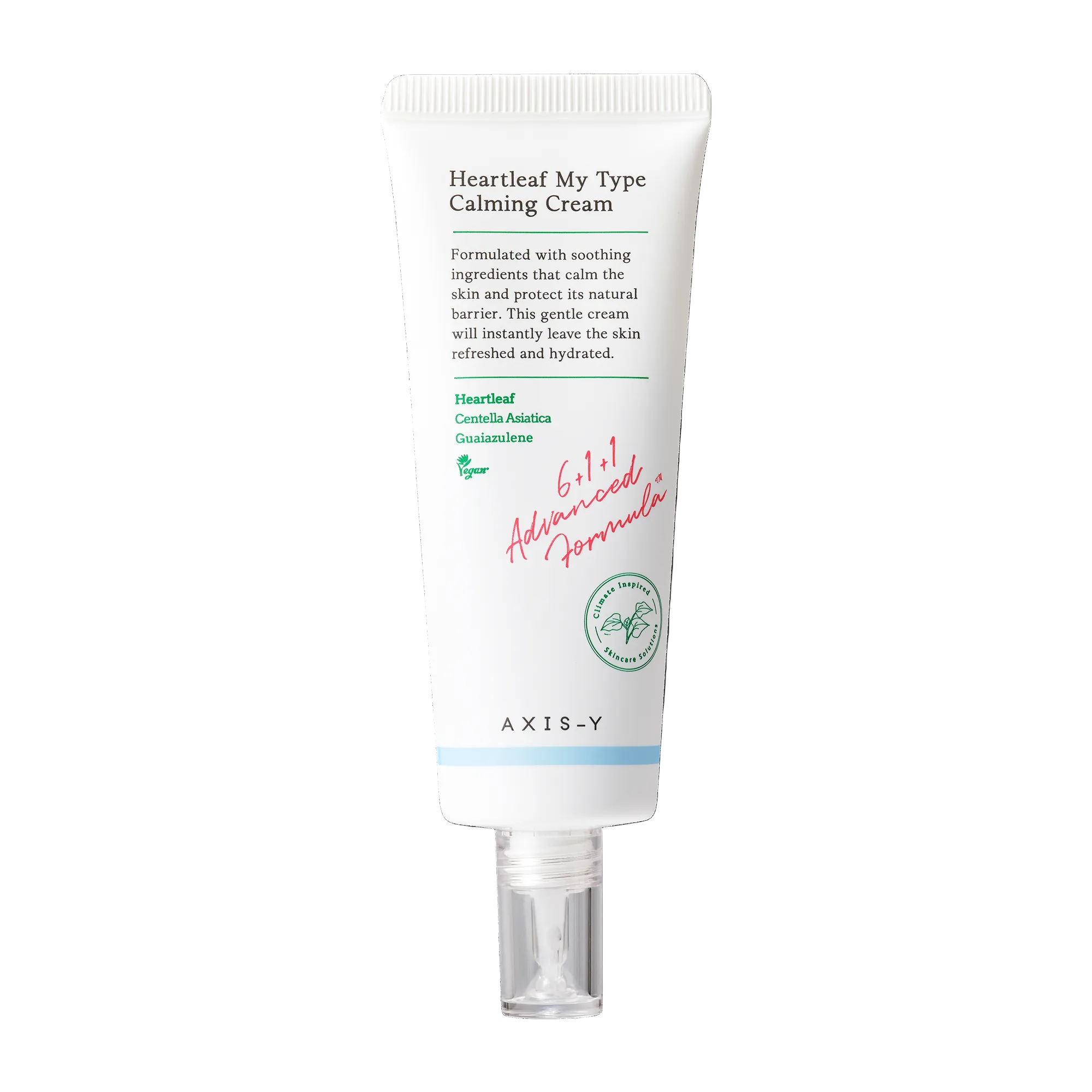 AXIS-Y Heartleaf My Type Calming Cream 60ml lightweight soothing facial moisturiser
