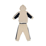 Aigner Kids Baby Boy’s Beige Jogging Suit with Hooded Jacket and Logo Pants – Shop Now Online