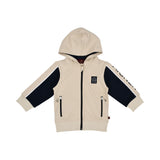 Aigner Kids Baby Boy’s Beige Jogging Suit with Hooded Jacket and Logo Pants – Shop Now Online