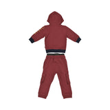 Aigner Kids Baby Boy’s Burgundy Qatar Edition Jogging Suit with Flag and Logo – Available for Online Purchase