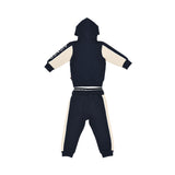 Aigner Kids Baby Boy’s Navy Jogging Suit with Hooded Jacket and Logo Pants – Shop Now Online