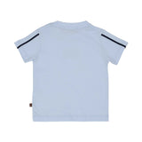 A back  View of Aigner Kids t-shirt light blue.