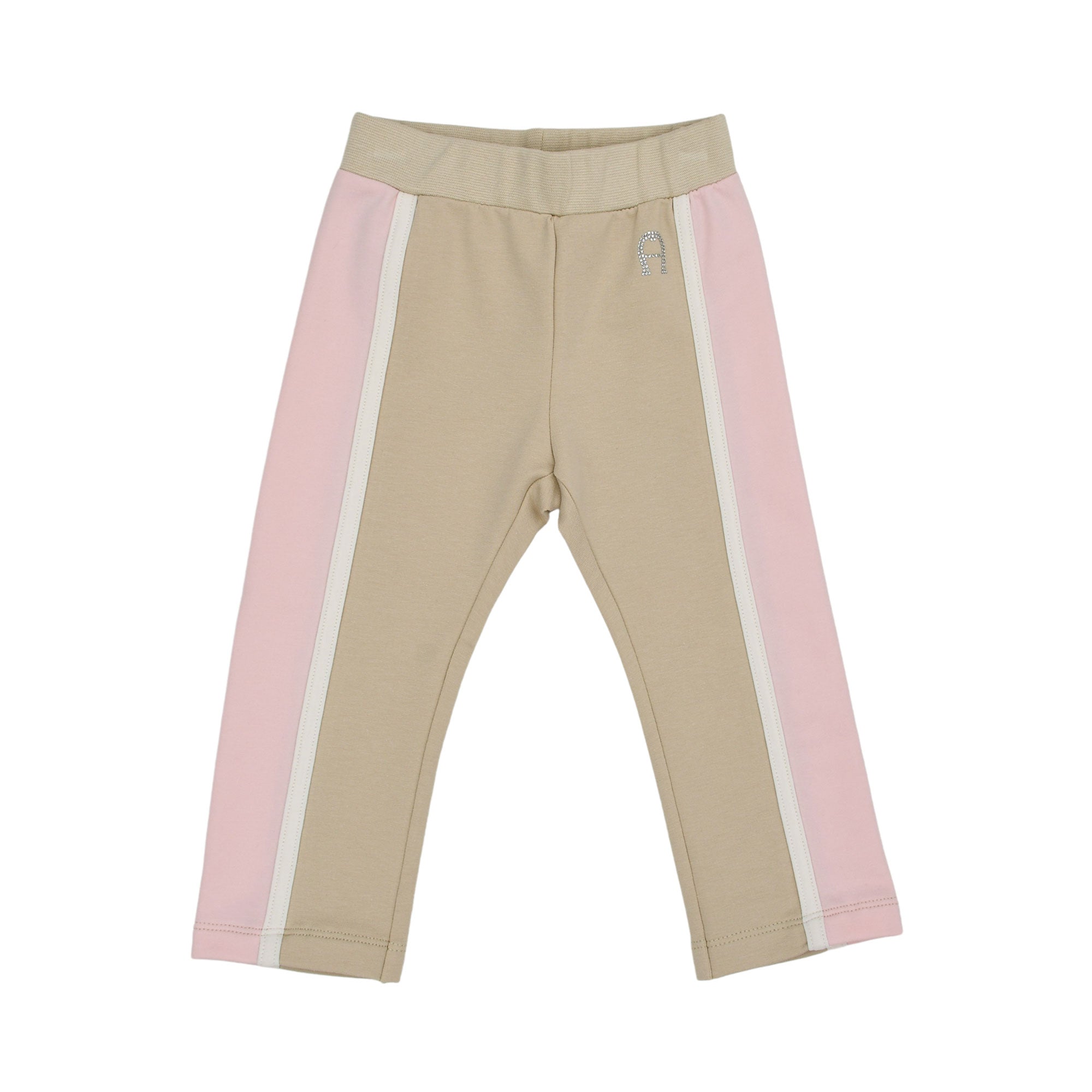 Aigner Kids Baby Girl’s Pink Jogging Suit with Metallic Heart Detail and Logo Pants – Available Online Today