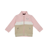 Aigner Kids Baby Girl’s Pink Jogging Suit with Metallic Heart Detail and Logo Pants – Available Online Today