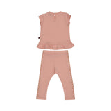 Aigner Kids Baby Girl’s Pink Set with Heart Print T-Shirt and Gold Detailed Leggings – Shop the Latest Online