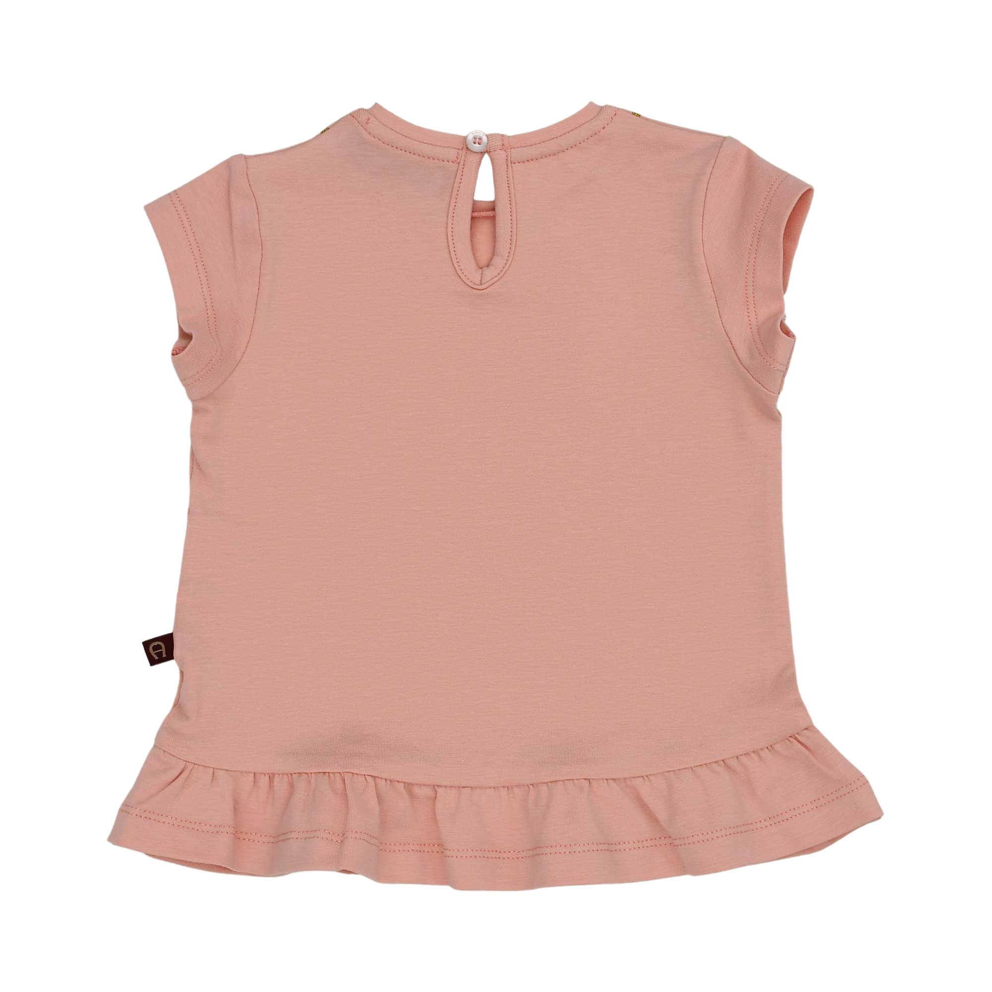 Aigner Kids Baby Girl’s Pink Set with Heart Print T-Shirt and Gold Detailed Leggings – Shop the Latest Online