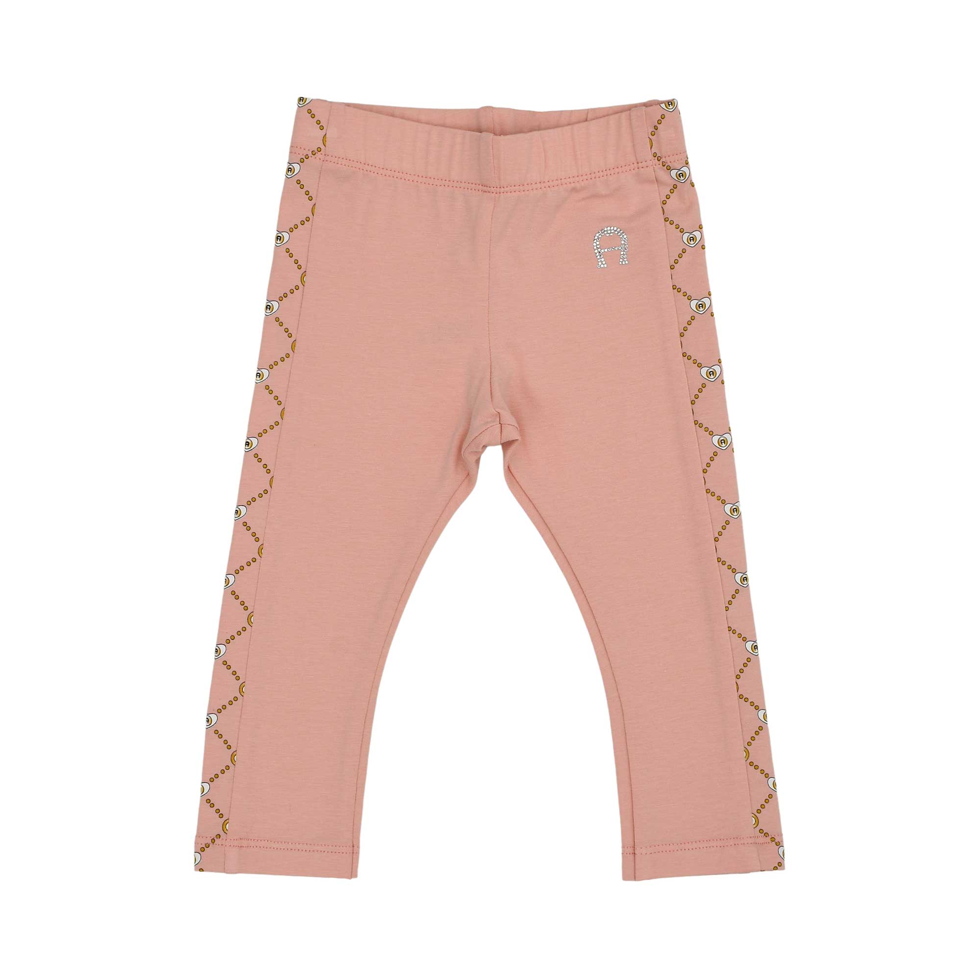 Aigner Kids Baby Girl’s Pink Set with Heart Print T-Shirt and Gold Detailed Leggings – Shop the Latest Online