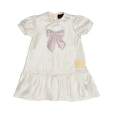 Aigner Kids Baby Girl’s White Dress with Pink Bow – Find Online Today