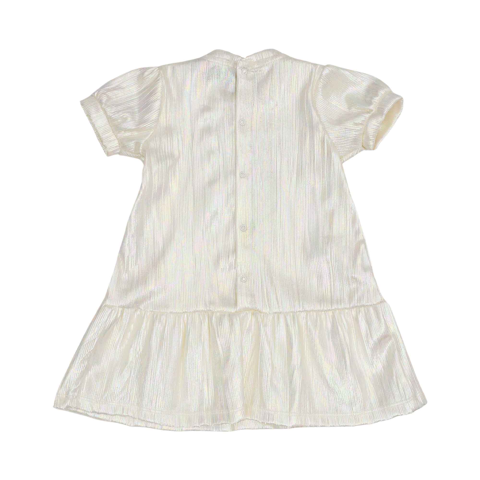 Aigner Kids Baby Girl’s White Dress with Pink Bow – Find Online Today