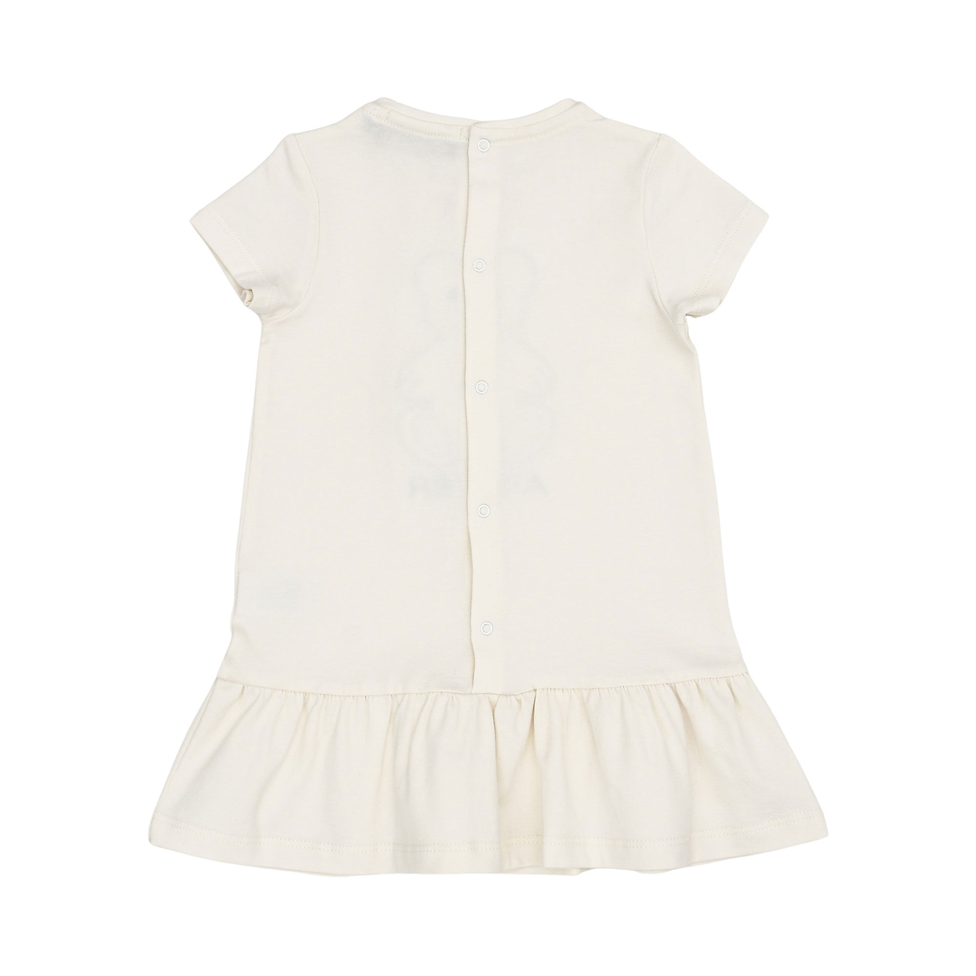 Aigner Kids Baby Girl’s White Dress with Teddy Bear Design – Available Online