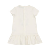 Aigner Kids Baby Girl’s White Dress with Teddy Bear Design – Available Online