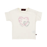 Aigner Kids Baby Girl’s White and Beige Set with Heart Print T-Shirt and Logo Waist Trousers – Find Online Today
