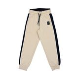 Aigner Kids Boy’s Beige and Navy Jogging Suit with Logo Patch – Shop Online Today