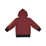 Aigner Kids Boy’s Burgundy Jogging Suit with Color-Block Hoodie and Cargo Pants – Find Online Today