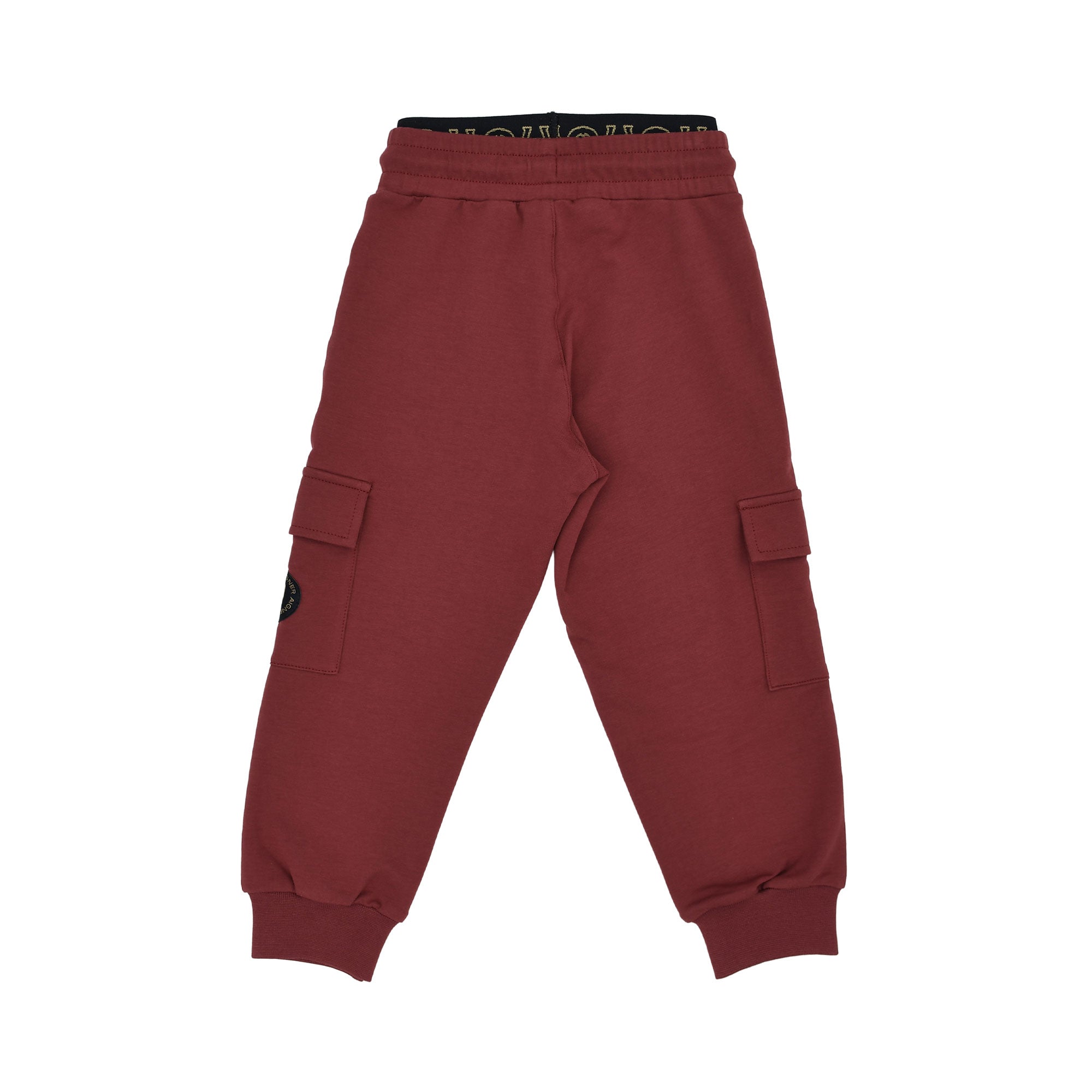 Aigner Kids Boy’s Burgundy Jogging Suit with Color-Block Hoodie and Cargo Pants – Find Online Today