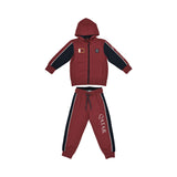 Aigner Kids Boy's Burgundy Jogging Suit