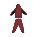 Aigner Kids Boy’s Burgundy Qatar Edition Jogging Suit with Flag and Qatar Print – Order Online Today